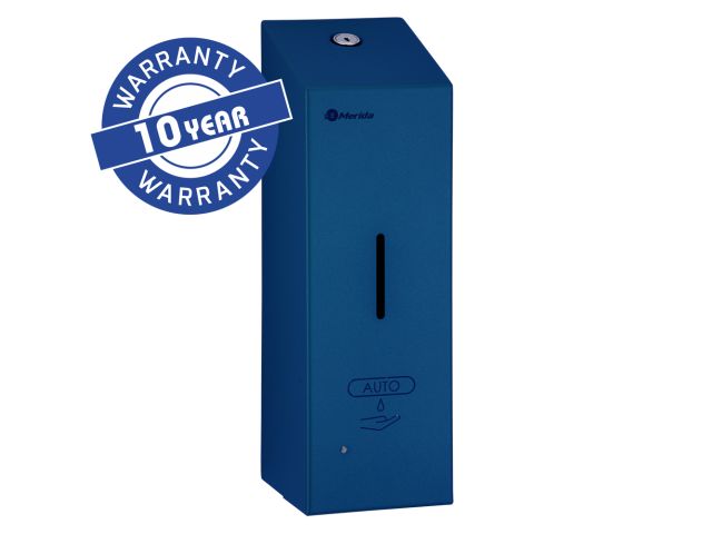 MERIDA STELLA AUTOMATIC SLIM BLUE LINE touch-free automatic foam soap dispenser for disposable refills 800 ml, blue